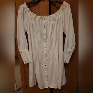 NWT Fashion Nova gaze at me white off the shoulder dress 2x